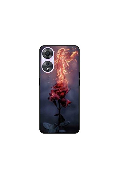 Atlas Husa personalizata si Folie de Silicon Huawei P50, Fire Rose, multicolo...