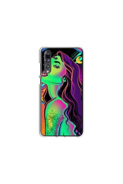 Atlas Εξατομικευμένη θήκη και μεμβράνη σιλικόνης Huawei P20 Pro, Colorful Gir...