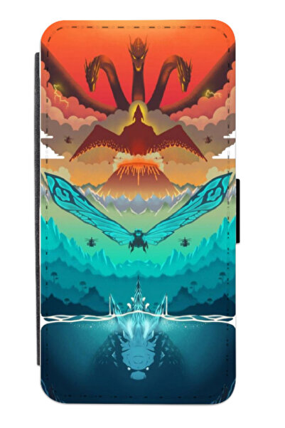 Atlas Husa personalizata tip carte Samsung Galaxy S9, Godzilla #8, multicolor, S2D1M399