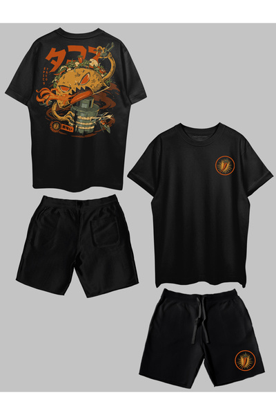 THREADCURRY Spicy Taco Printed Co-ord Set for Men & Women