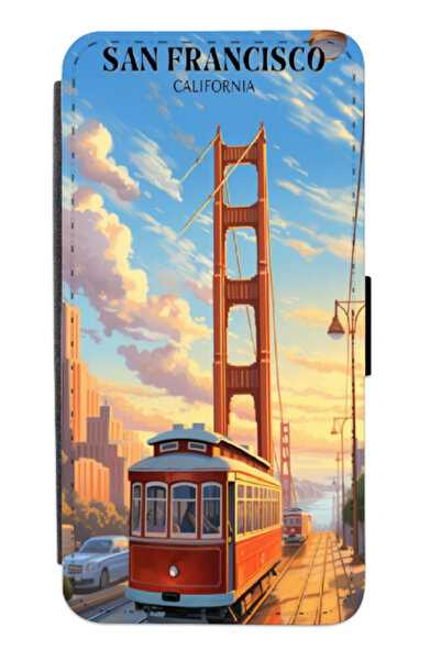 Atlas Husa personalizata tip carte Huawei P60, San Francisco, multicolor, S2D...