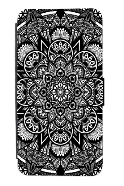 Atlas Husa personalizata tip carte Xiaomi Redmi Note 9 5G, Black and white ar...