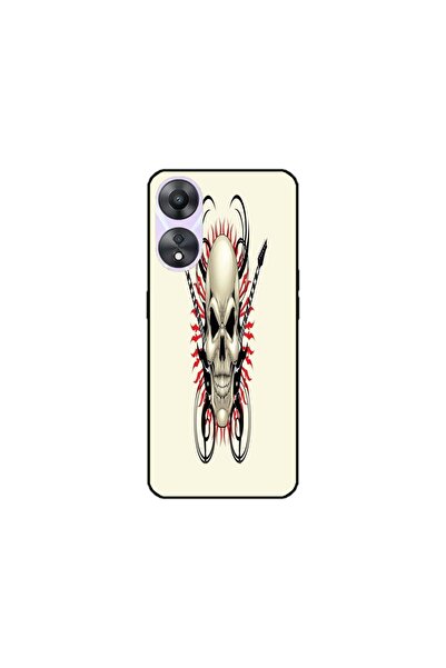 Atlas Персонализиран калъф и силиконов филм за OPPO A78, Череп #1, S1D1M0284