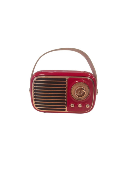 ROGGER Nostaljik Retro Radio Görünümlü Parlak Kaplama Bluetooth Bağlantılı Ho...