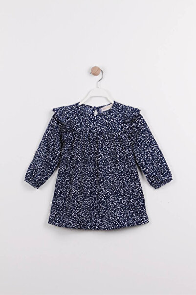 Minizookids Krinkıl Mavi Elbise