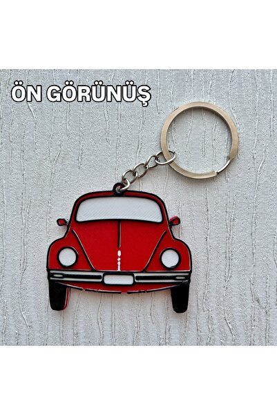 SERÜVENTR Retro Vosvos Design Keychain – Red