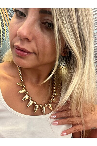 gozdeasutayaccessory Gold Topcuk Necklace