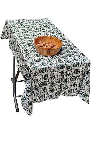 Exve Exclusive Green Camping Caravan Printed Cotton Woven Eco-Friendly Camping Caravan Tablecloth 150cm