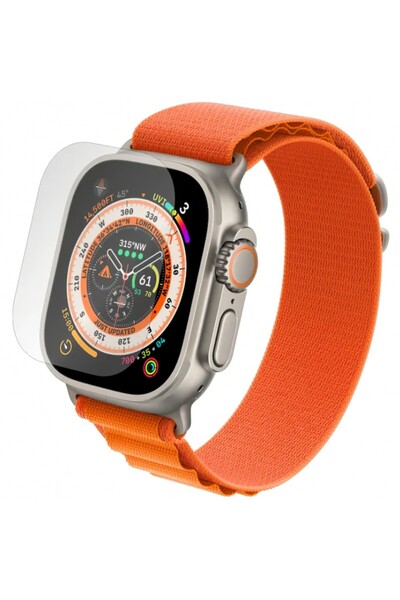 Alien Surface Folie de protectie ceas, set 3 bucati, Alien Surface, compatibila cu Apple Watch Ultra, flexibila, T