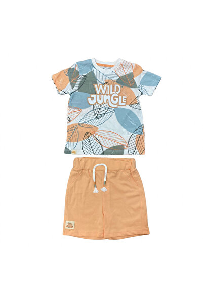 OEM SET DE 2 PIESE CU TRICOU SI PANTALONI SCURȚI