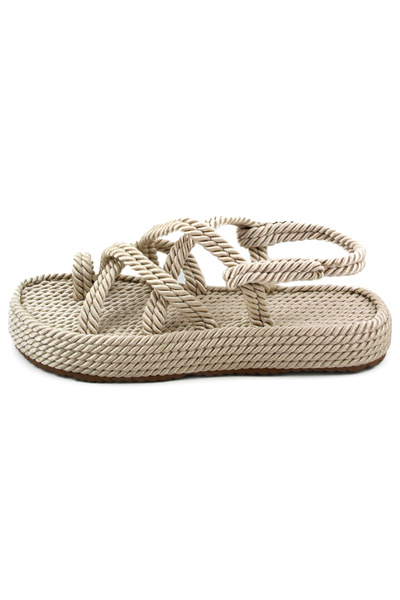 MUMKA Rope Sandals Nomads Finger - Ivory White