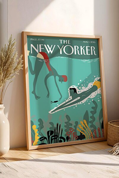 Saturn Tabloul cu rame The New Yorker 1 august 2016 - Diagrama de scufundări în lumea subacvatică