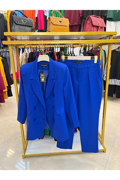ONE WAY FASHION Luxury formal suit made of double crepe fabric