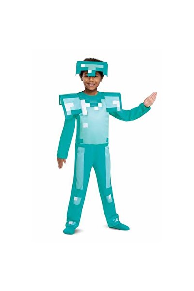 MINECRAFT Costum pentru copii Armor Diamond, 2 piese, 7-8 ani