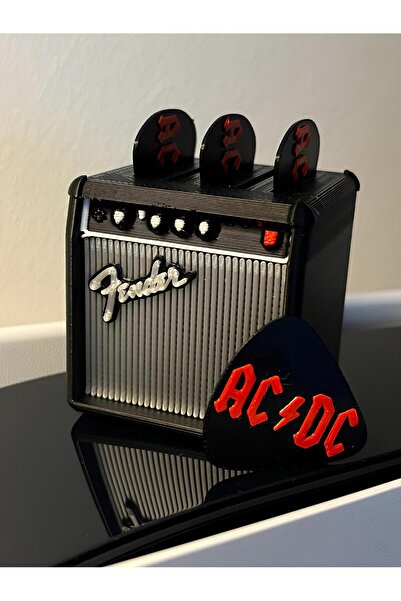 Cosmic Star Fender Guitar Amp Design Pick Organizer Box Penal Decorative Accessory