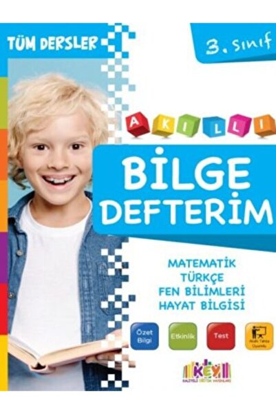 Key Kaliteli Eğitim Yayınları KEY 3. Sınıf Tüm Dersler Akıllı Bilge Defterim