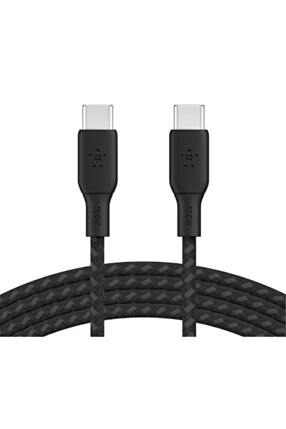 Belkin Cablu USB C-C împletit 2.0 100W 3M Belkin, Negru