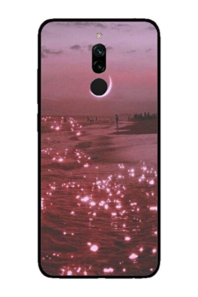 Atlas Husa personalizata si Folie de Silicon Xiaomi Redmi Note 8 Pro, Pink Sk...