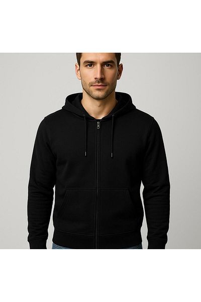 AXXEL Men's Zippered Hooded Sweatshirt-W1084
