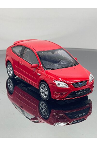 SCOWETTO 1.36 Ölçek Ford Focus Model Oyuncak Araba Kırmızı 12 cm