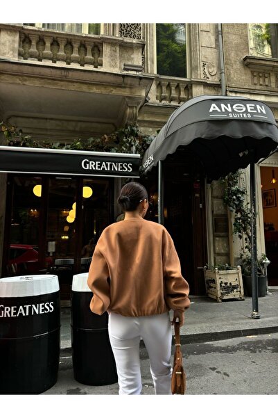 ELLA Cashmere Zippered Jacket - Beige