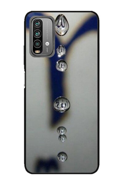 Atlas Husa personalizata si Folie de Silicon Xiaomi Redmi 10x, Droplets, mult...