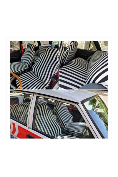 VEMAKS Tofaş Oto Koltuk Kılıfı Servis Kılıfı Zebra Siyah Beyaz