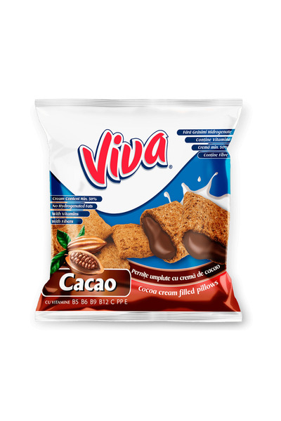 OEM VIVA Cocoa cream filled pillows, 6 x 100g