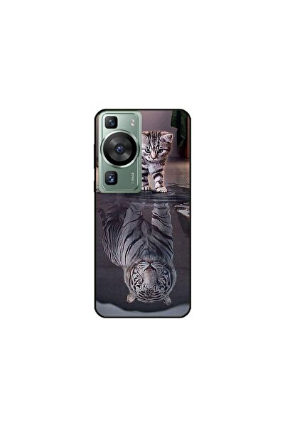 Atlas Husa personalizata si Folie de Silicon Huawei P60 Pro, Tiger, multicolo...