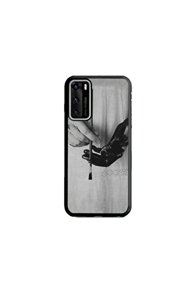 Atlas Husa personalizata si Folie de Silicon Huawei P40, Black Paint, multico...