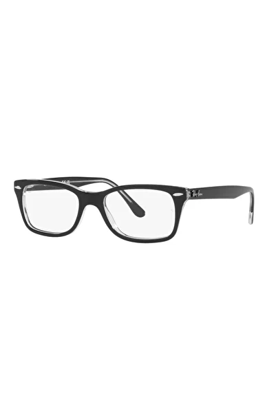 Ray-Ban Men's RX5428 2034 53 Eyeglass Frames, Plastic, Black, 53 mm