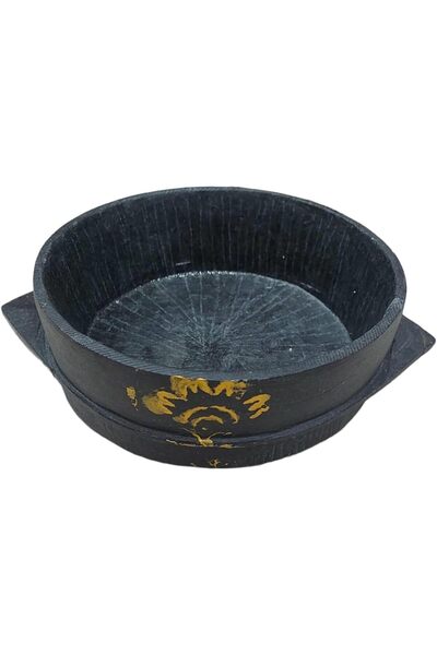 Generic Yemeni Stone Cooking Pot Ready for Use on Direct Fire or Oven, Black, Single Piece
