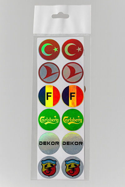TKY Tasarımı Kendin Yap Plaka Hologramlı Sticker Etiket Pulu Motosiklet Etike...