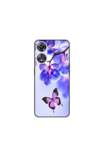 Atlas Husa personalizata si Folie de Silicon pentru OPPO A78, Butterfly #2, S...