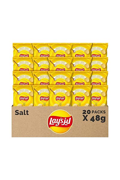 Lay's رقائق البطاطس المملحة، 20 × 45 جم