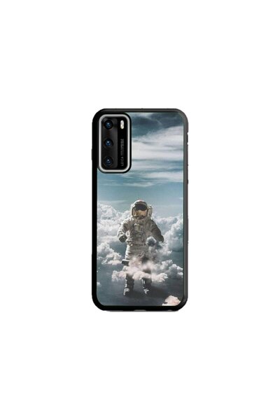 Atlas Husa personalizata si Folie de Silicon Huawei P40, Astronaut in the Clo...
