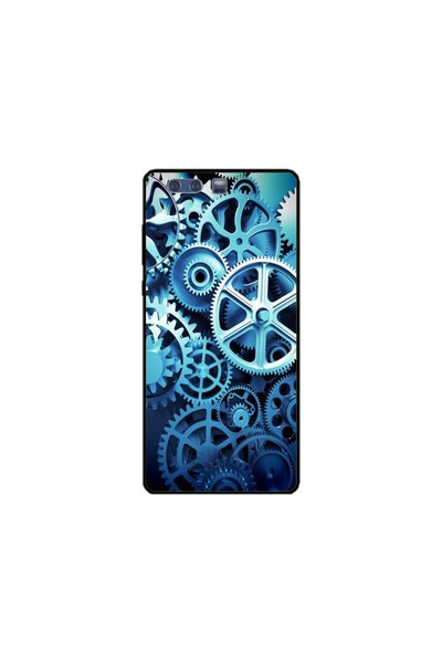 Atlas Husa personalizata si Folie de Silicon Huawei P10 Plus, Clockwork, mult...