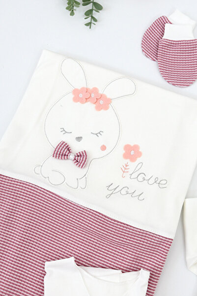 Sitilin Baby Girl Rabbit Newborn Embroidered Kanabici Fancy 10 Piece Hospital Release Stl7088