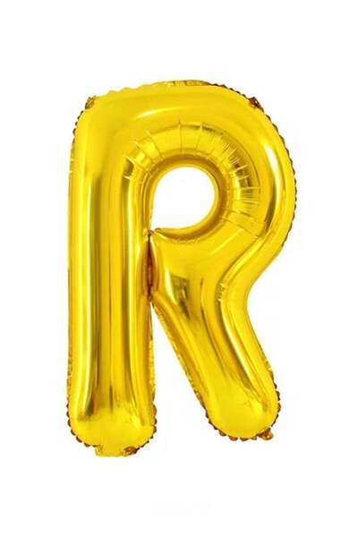 Generic Letter R Foil Balloon – Large 40 Inch – Gold