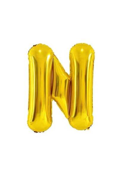 Generic Letter N Foil Balloon – Large 40 Inch – Gold