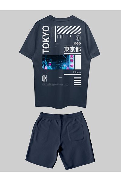 THREADCURRY Night in Tokyo Printed Co-ord Set for Men & Women