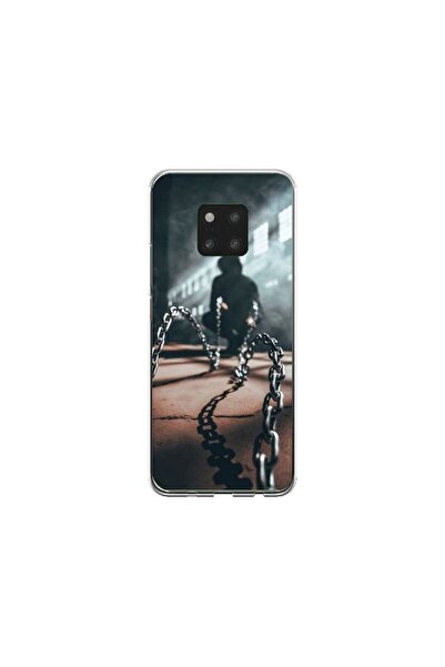 Atlas Husa personalizata si Folie de Silicon Huawei Mate 20, Chain Man, multi...