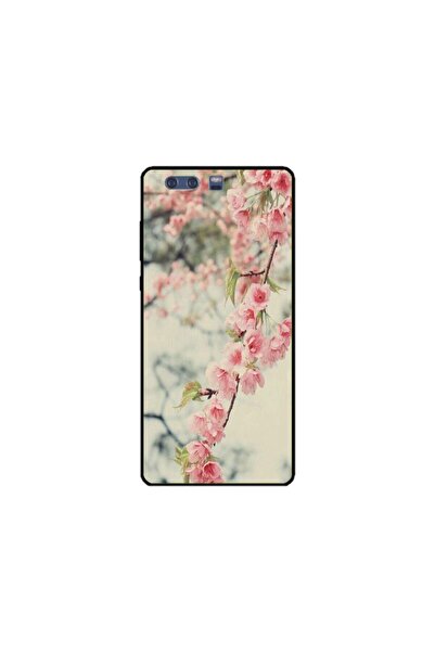 Atlas Husa personalizata si Folie de Silicon Huawei P10 Plus, Flowers #18, mu...