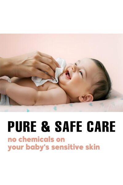 laxa wipes مناديل مبللة للأطفال، 99% أساسها الماء - مضادة للحساسية وخالية من العطور للبشرة الحساسة، 60 منديلًا