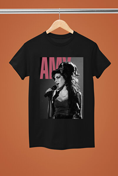MAGORS TRIUC REGULAR DE BUMBAC CU Gâtul turnat cu mânecă scurtă AMY WINEHOUSE