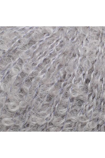 La Mia Yarn La mia alpaca boucle 50 gr gray hand knitting yarn - l302