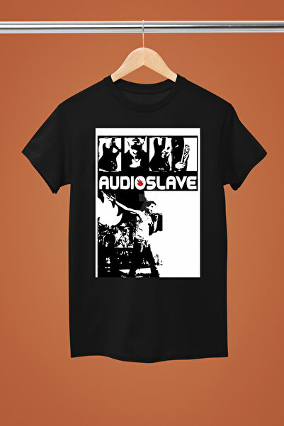 MAGORS تيشيرت ROCK بأكمام قصيرة من القطن مطبوع من AUDIOSLAVE