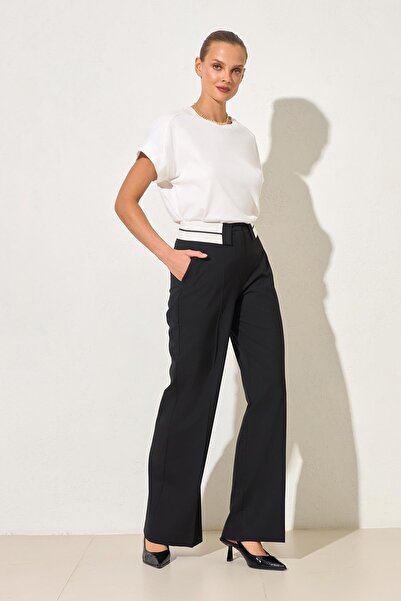 Setre Pantaloni negri cu talie relaxată