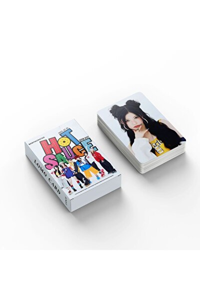 Kpop Dünyasi BABYMONSTER '' Hot Sauce '' Çift Yön Baskılı Hologramlı Lazer/Lomo Card Seti