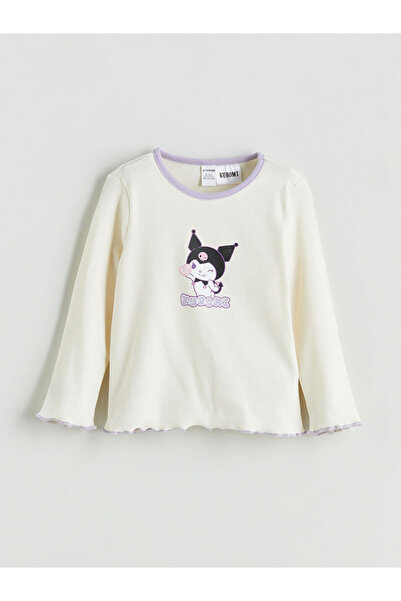 LC Waikiki Tricou de fete cu guler rotund și imprimeu Kuromi